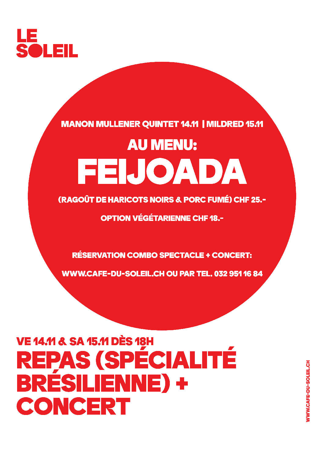 Combo repas + concert